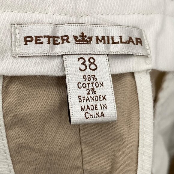 Peter Millar Khaki Shorts Old Waverly Embroidery Men's Size 38 - Picture 6 of 6